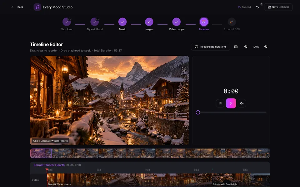 Timeline & Export